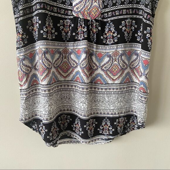 Pleione-paisley Floral Printed Tank Top (Size:Small) - Picture 6 of 7